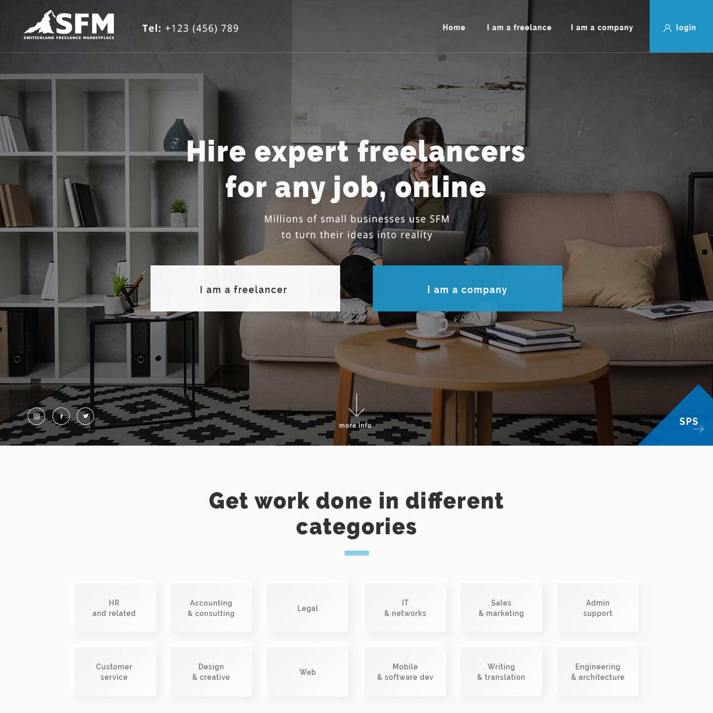 Freelance Website for Swiss Freelance Marketplace-SFM