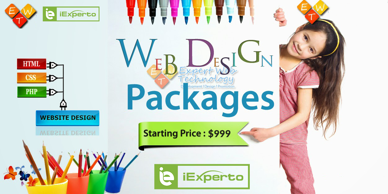 Website Design Packages for Lucrative Business iExperto